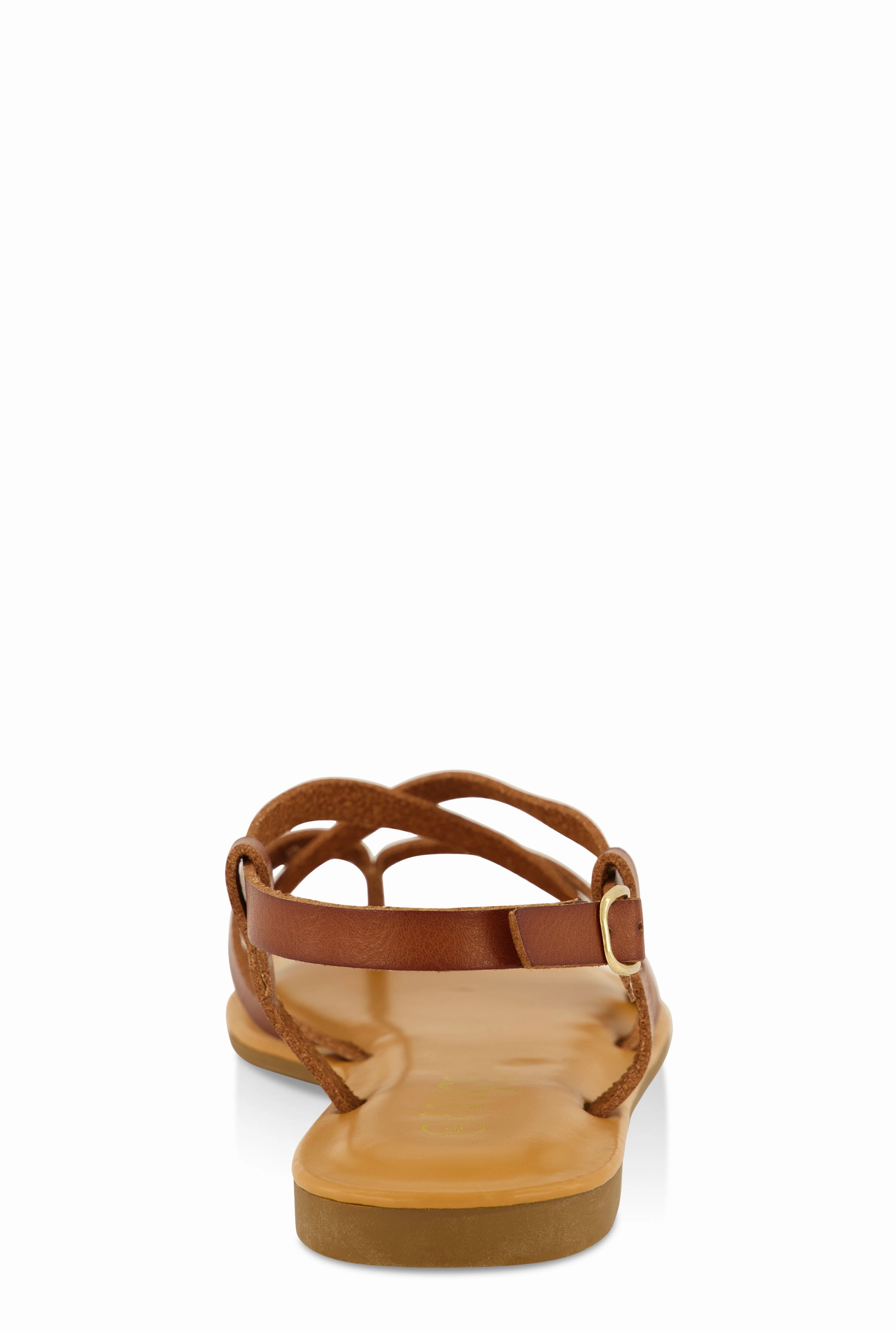 Criss Cross Strappy Thong Sandals