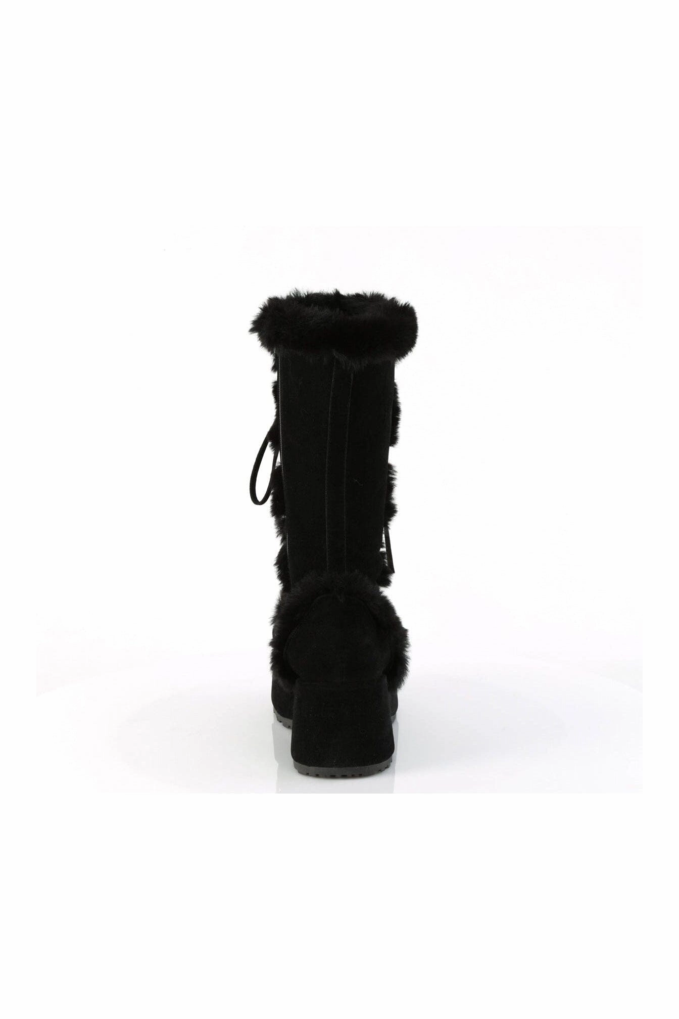 CUBBY-311 Black Vegan Suede Knee Boot
