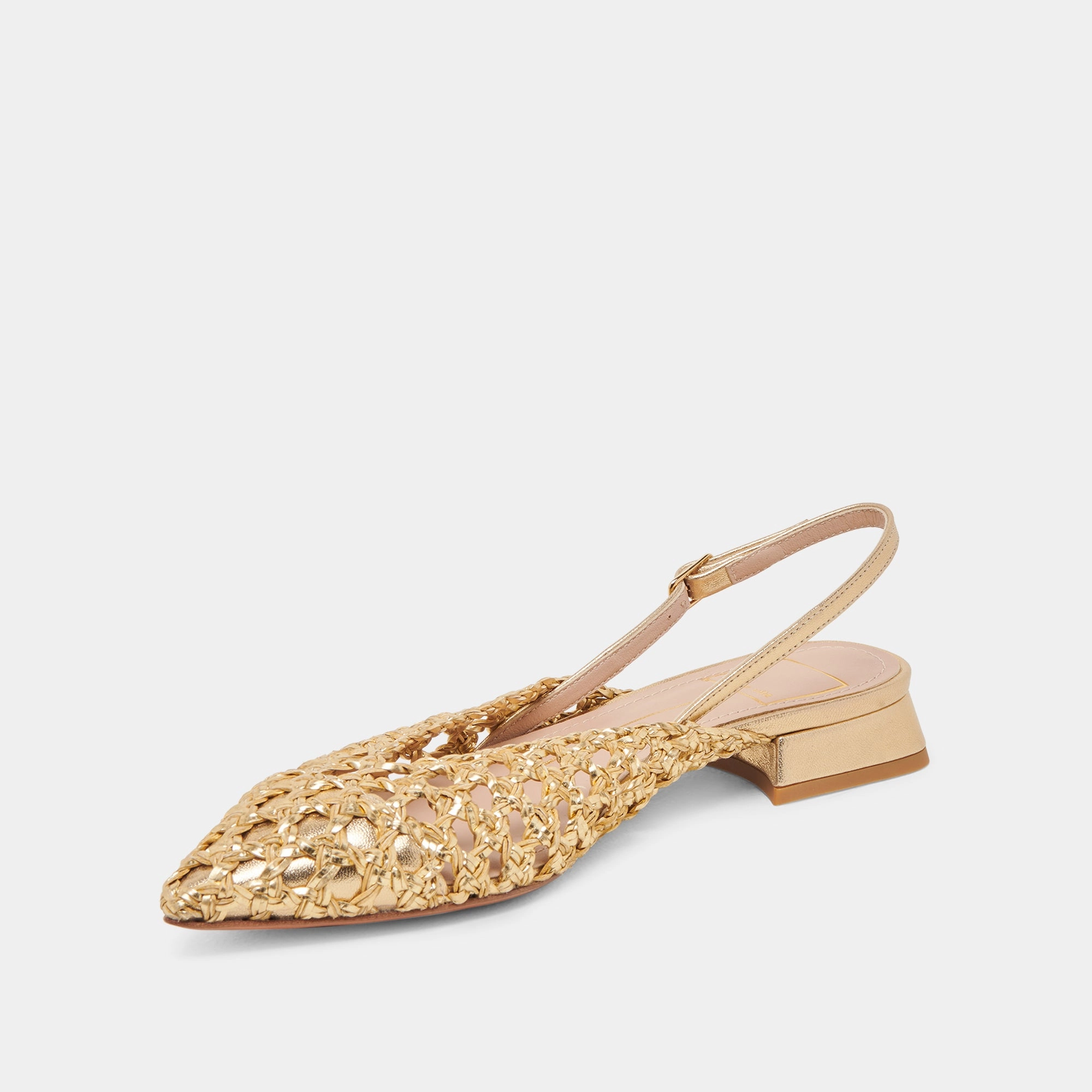 CYNDI FLATS GOLD WOVEN
