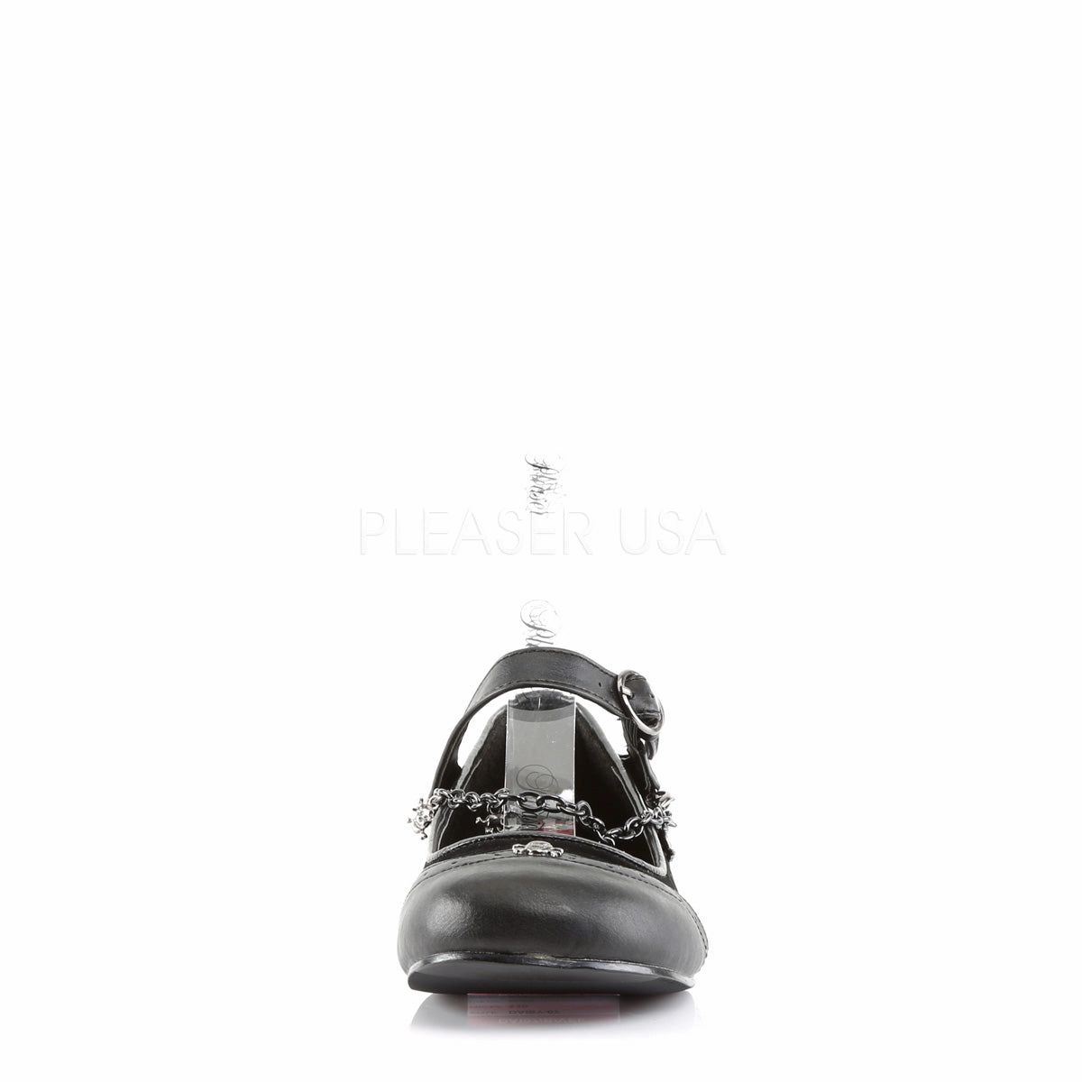 DAISY-07  Black Vegan Leather-Velvet