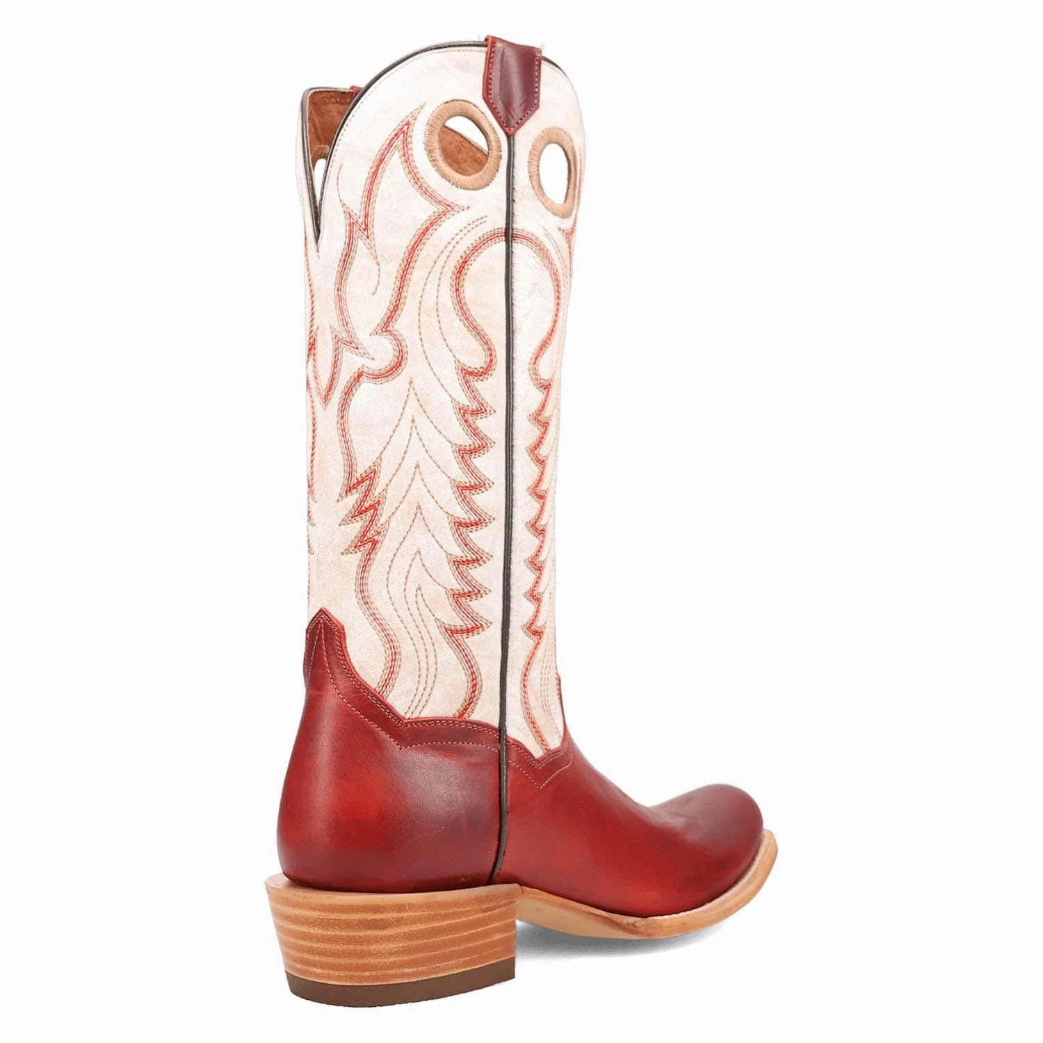 Dan Post Womens Adelaide Red/White Leather Cowboy Boots