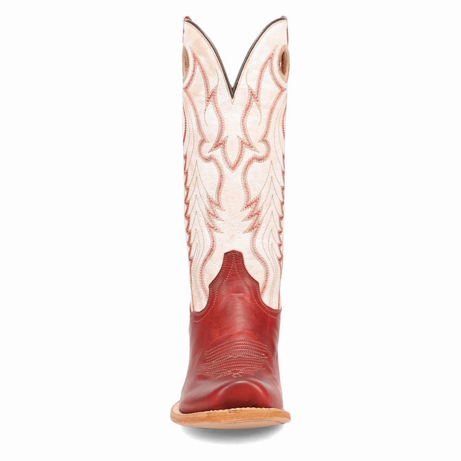 Dan Post Womens Adelaide Red/White Leather Cowboy Boots