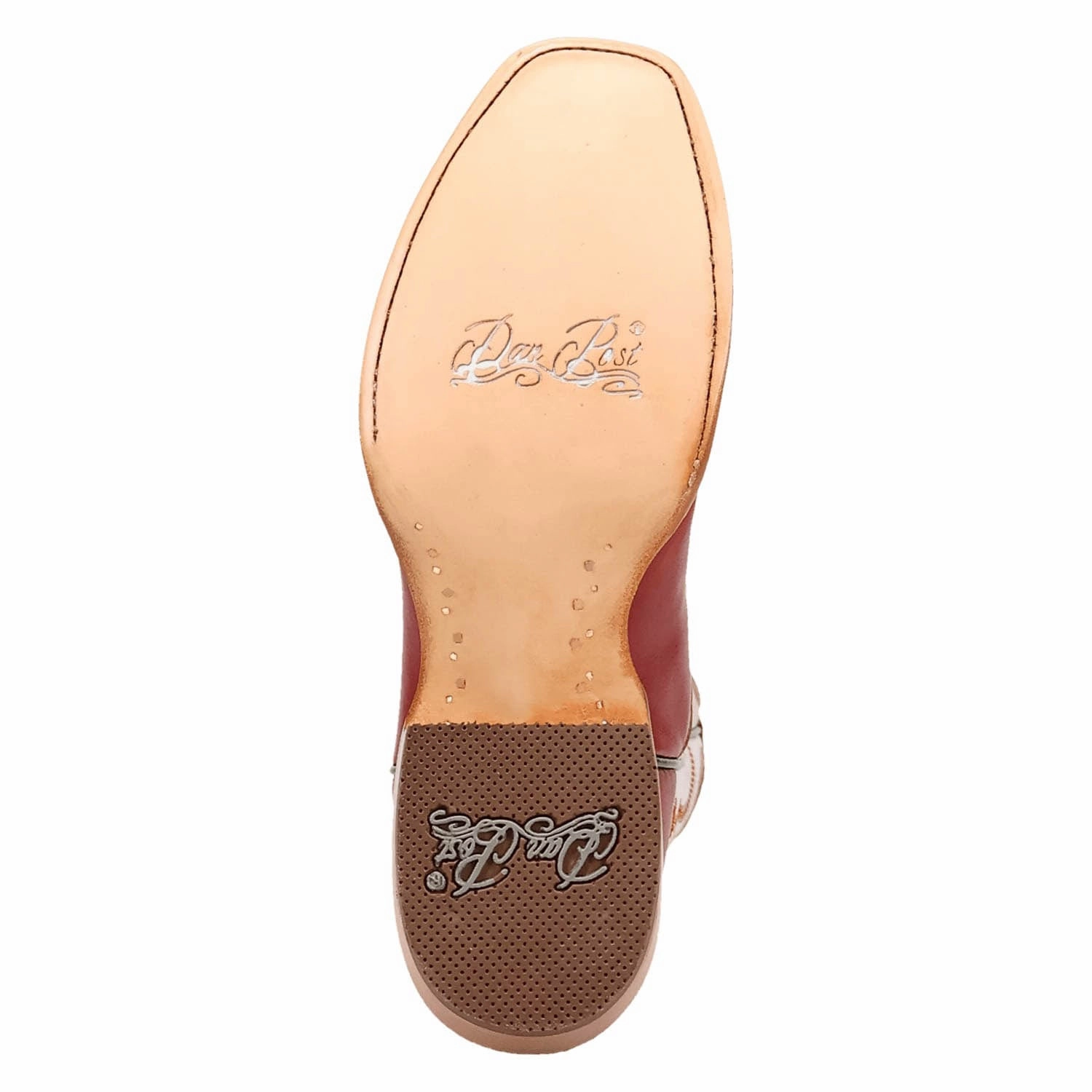 Dan Post Womens Adelaide Red/White Leather Cowboy Boots