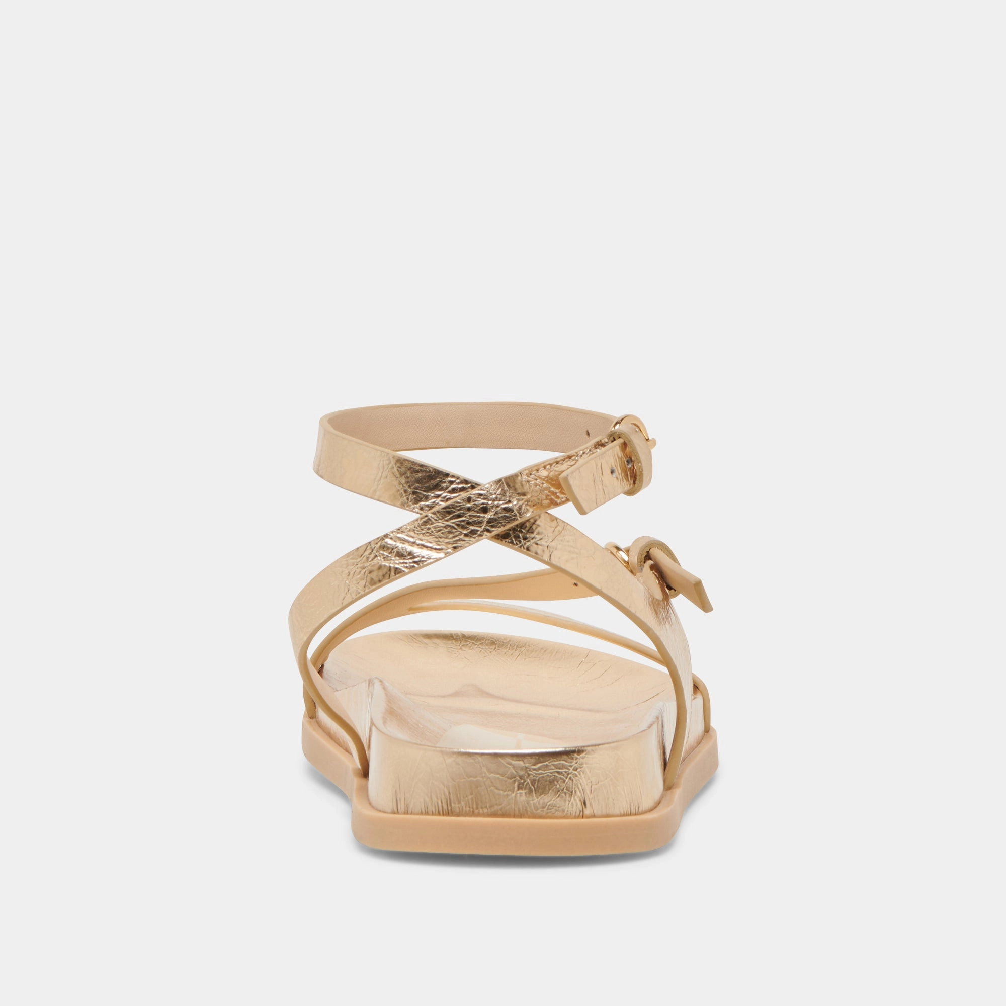 DARLIS SANDALS GOLD DISTRESSED LEATHER