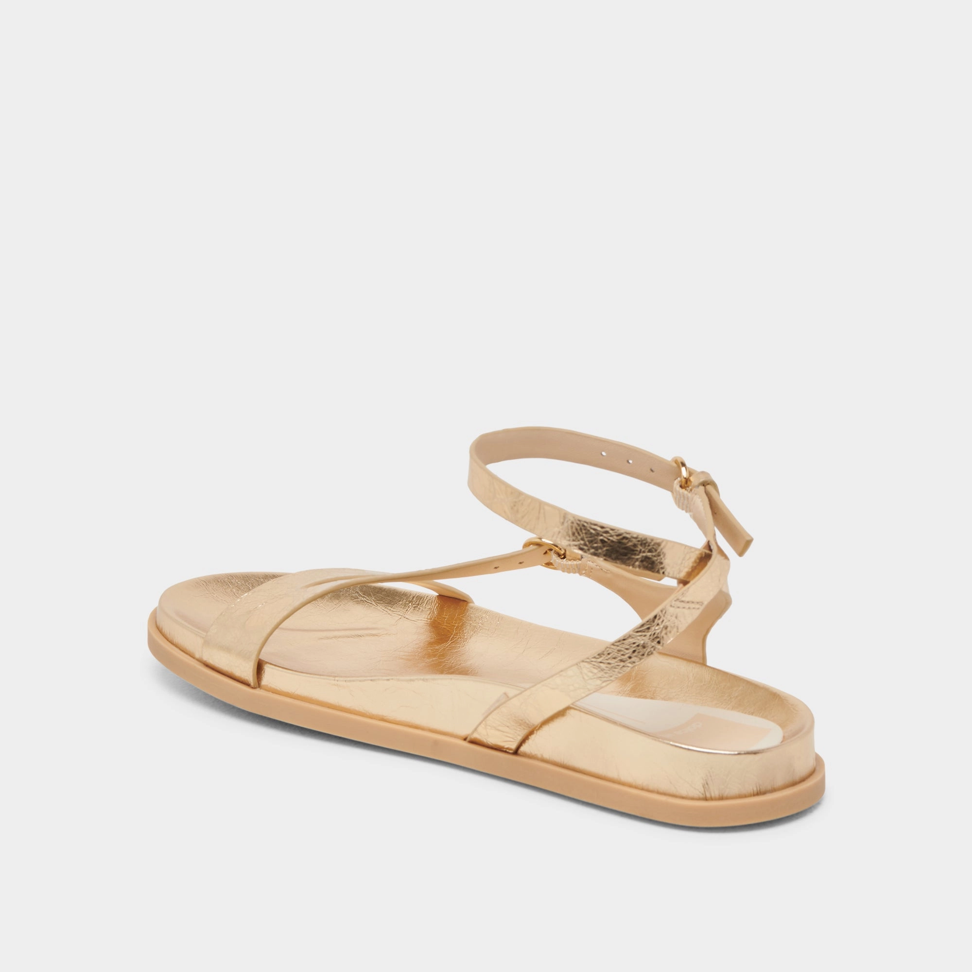 DARLIS SANDALS GOLD DISTRESSED LEATHER