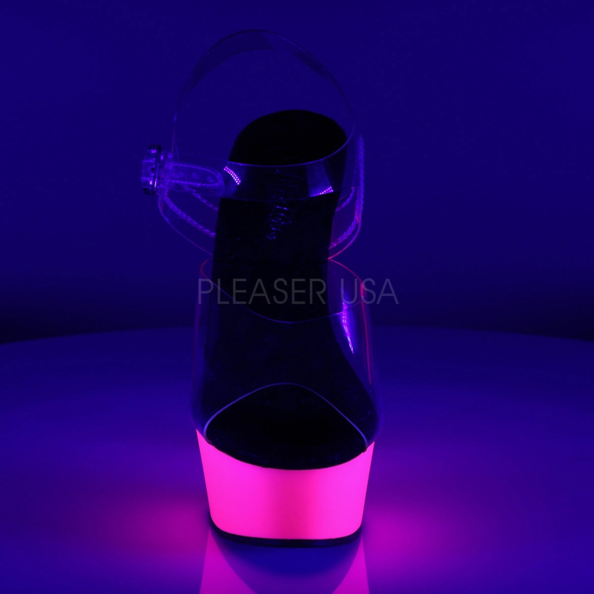 DELIGHT-608UV  Clear/Neon Pink