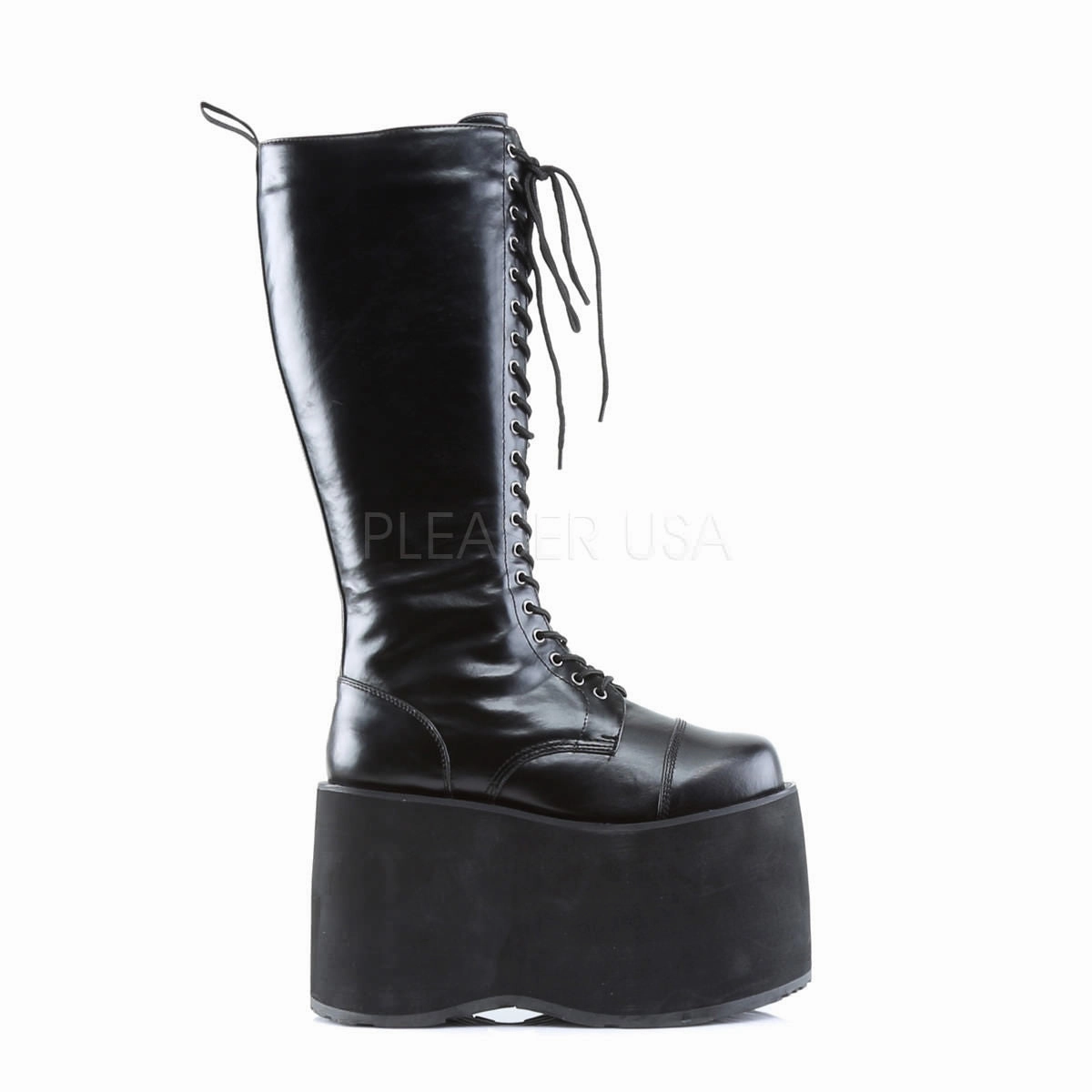 DEMONIA MEGA-602 Men's Black Pu Vegan Boots