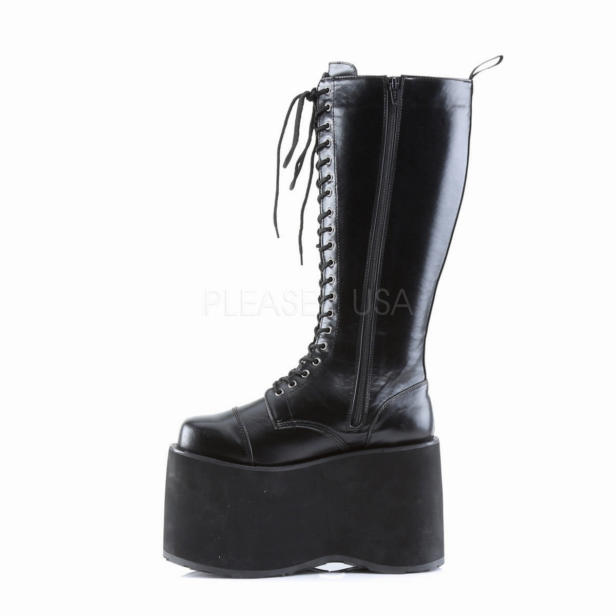 DEMONIA MEGA-602 Men's Black Pu Vegan Boots