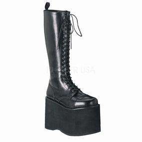 DEMONIA MEGA-602 Men's Black Pu Vegan Boots