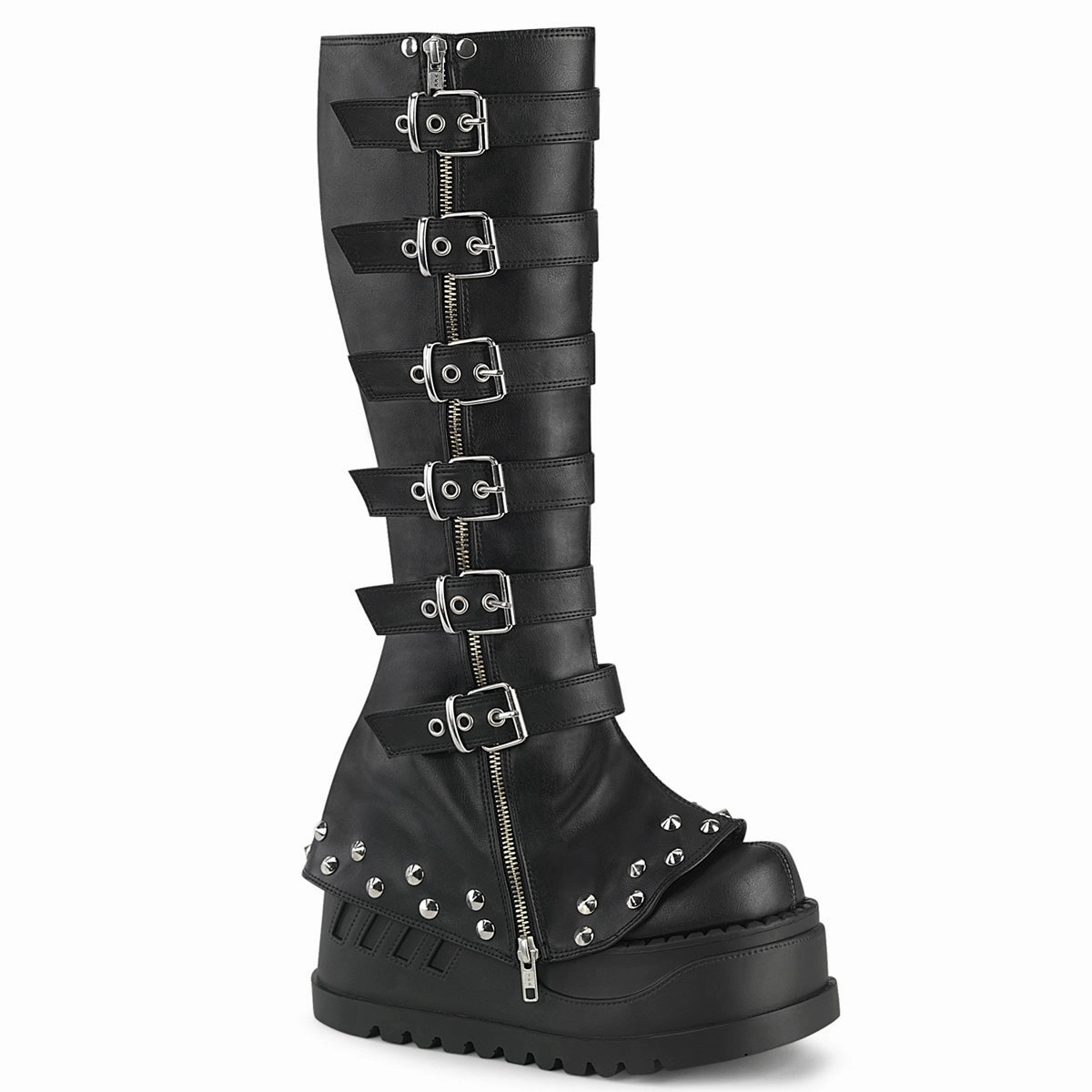 Demonia STOMP-223-Black-Size 7-Clearance