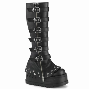 Demonia STOMP-223-Black-Size 7-Clearance