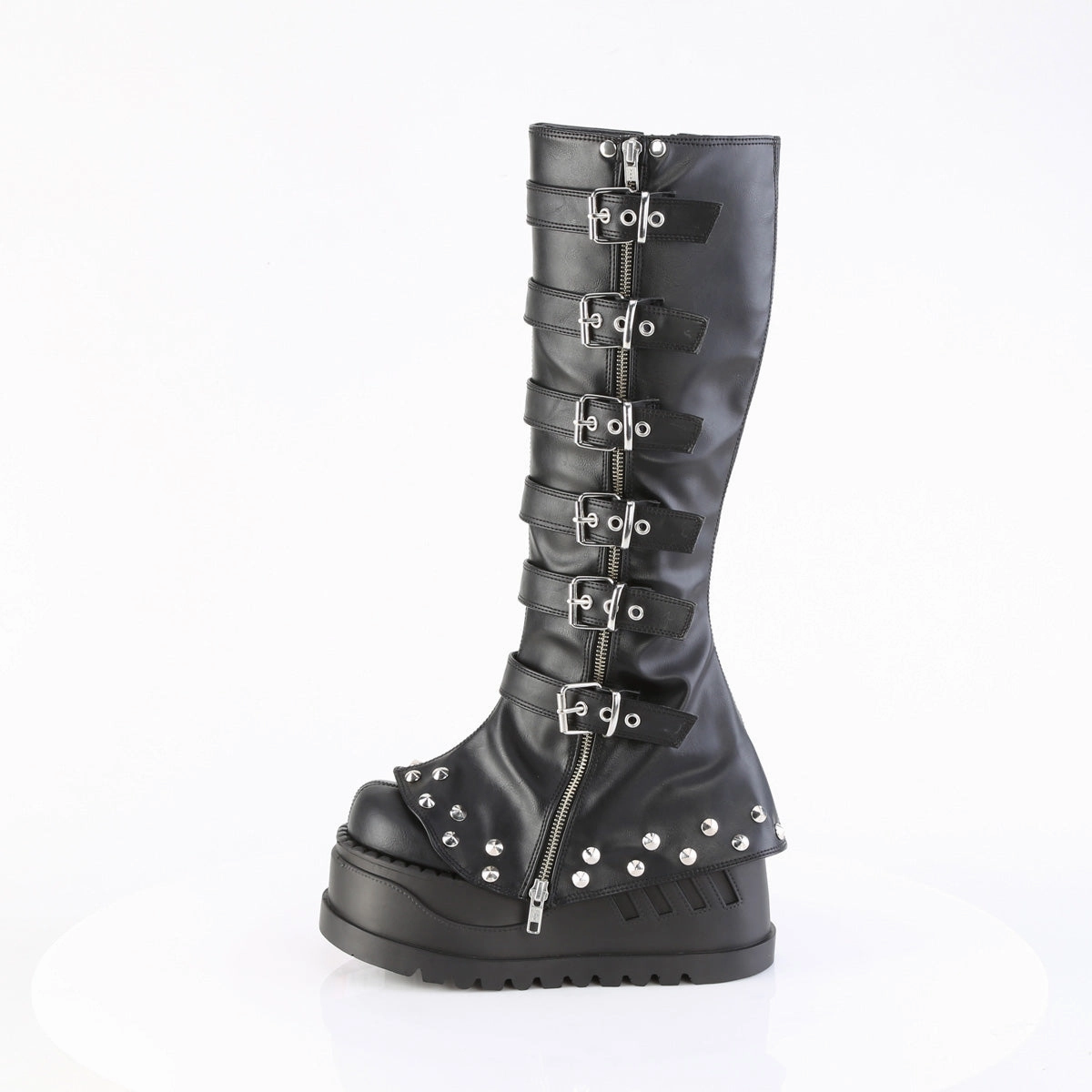 Demonia STOMP-223-Black-Size 7-Clearance