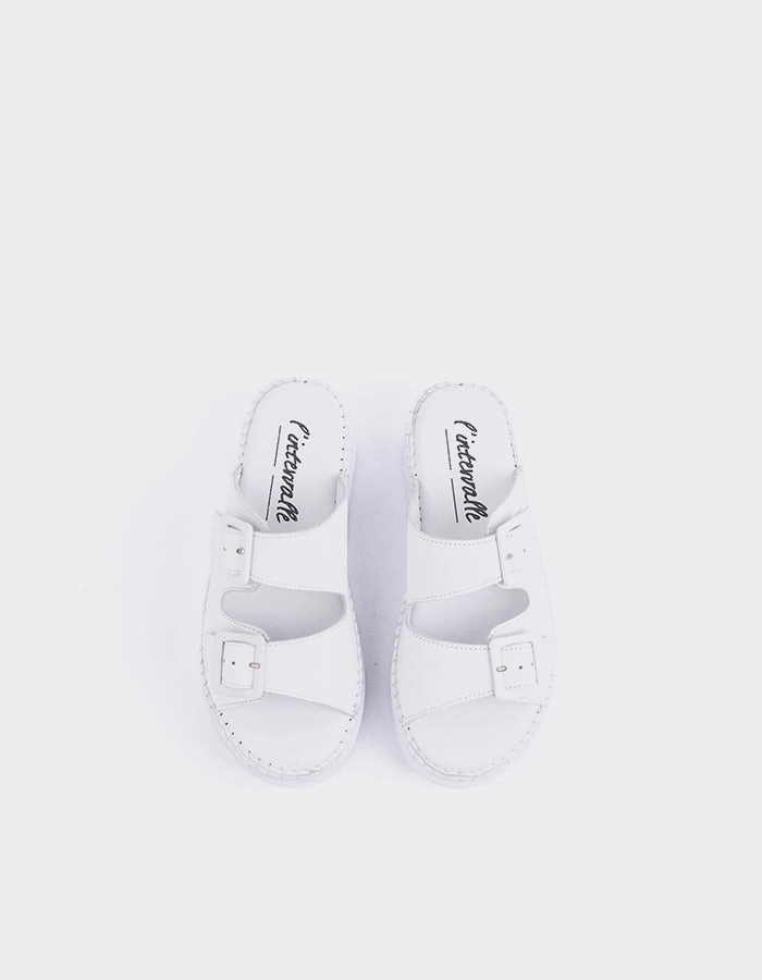 Fitzroy White Leather
