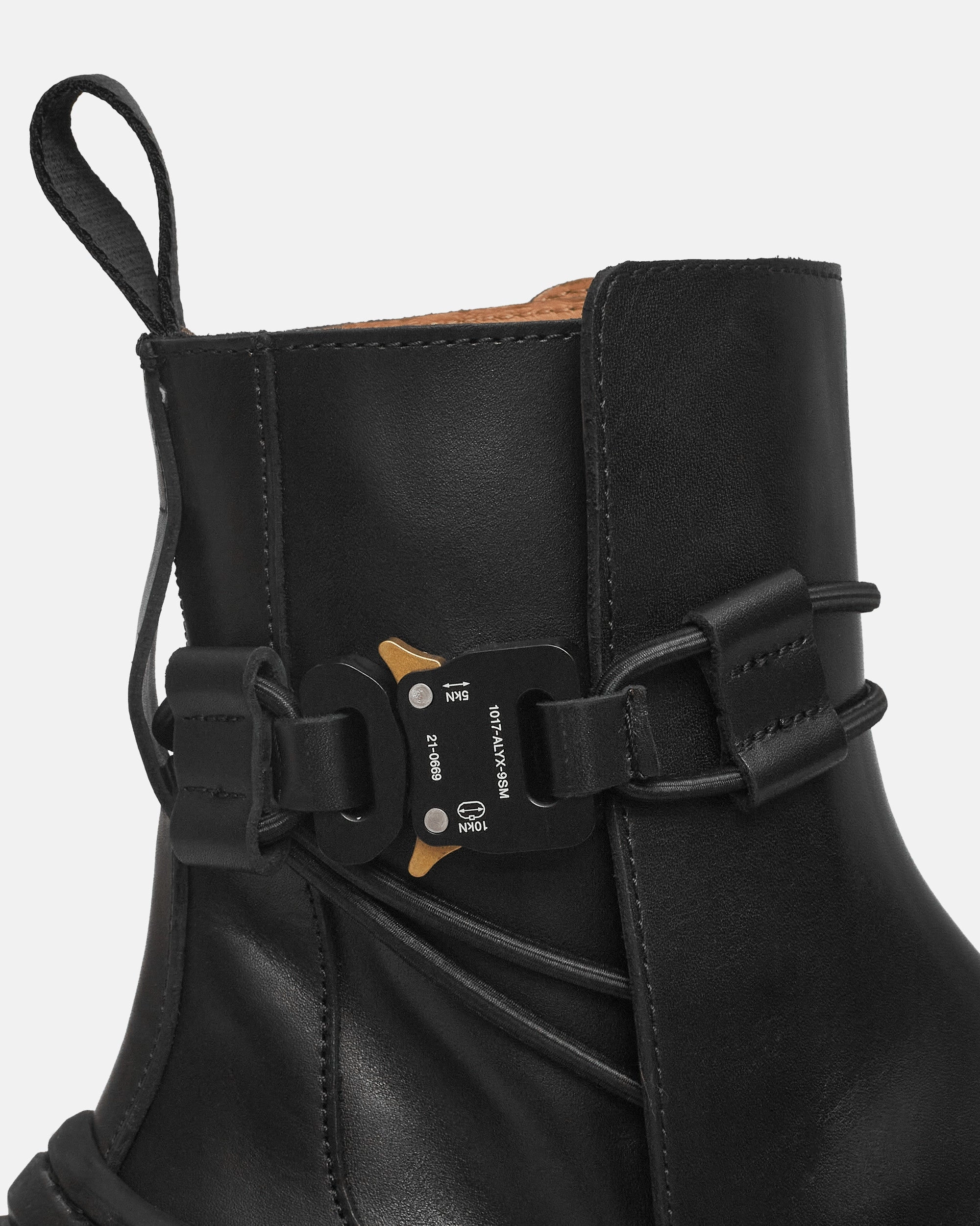 Fixed Sole Buckle Boots Black