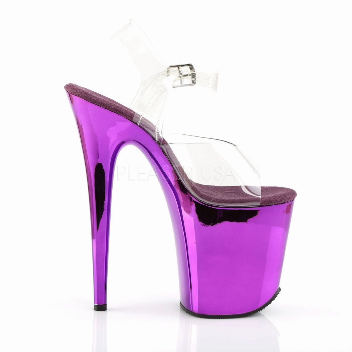 FLAMINGO-808  Clear/Purple Chrome