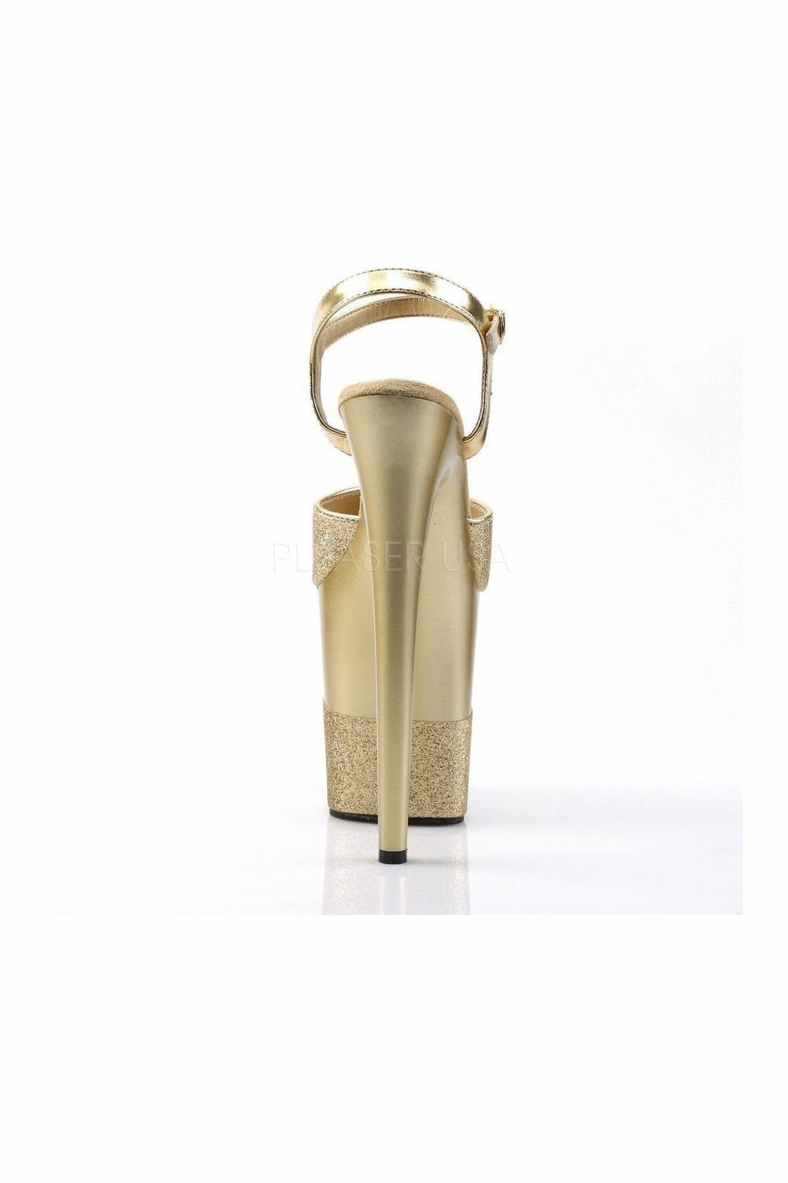 FLAMINGO-809-2G Platform Sandal  | Gold Glitter
