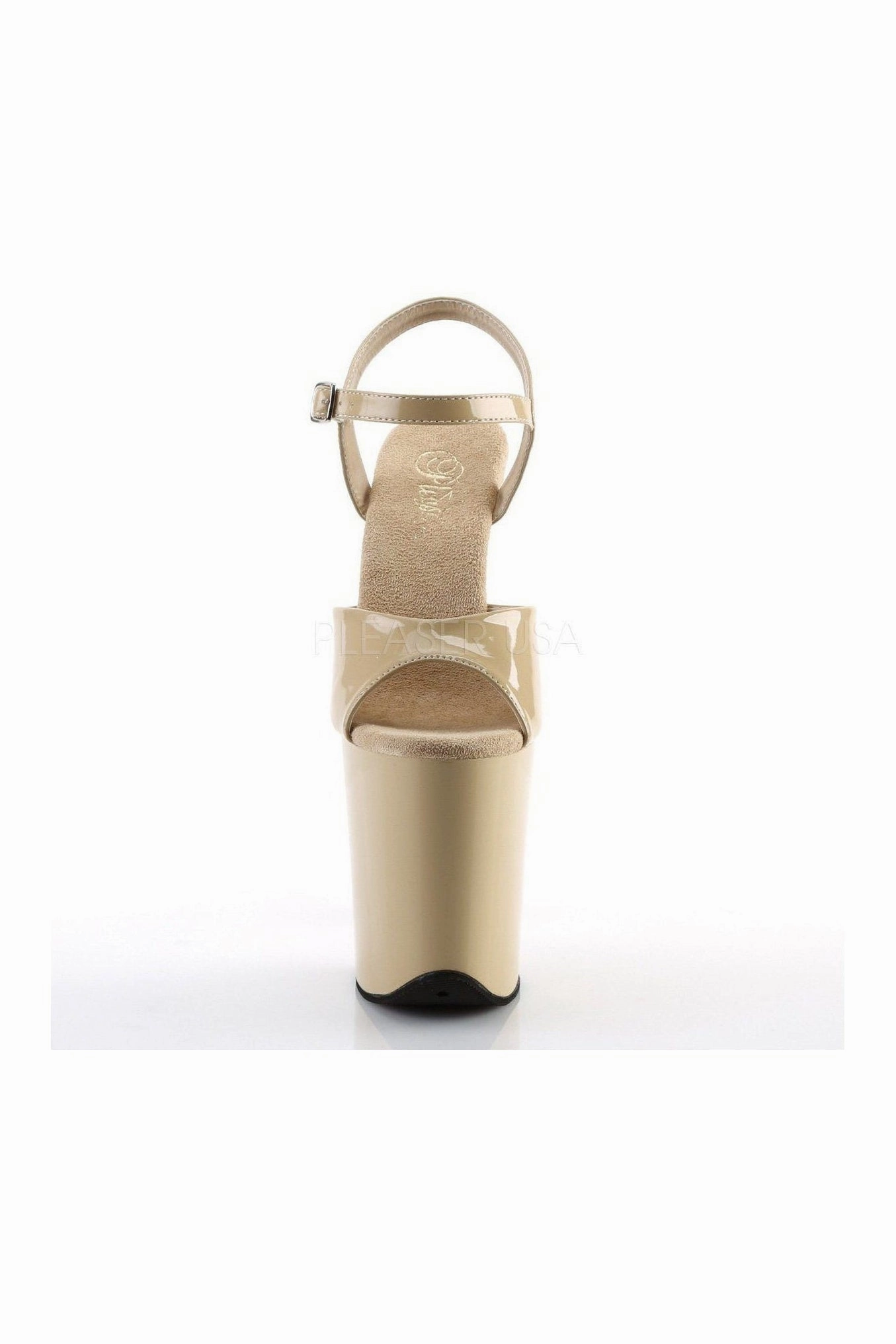 FLAMINGO-809 Platform Sandal  | Bone Patent