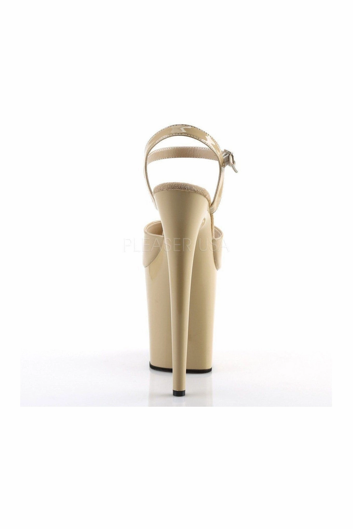 FLAMINGO-809 Platform Sandal  | Bone Patent