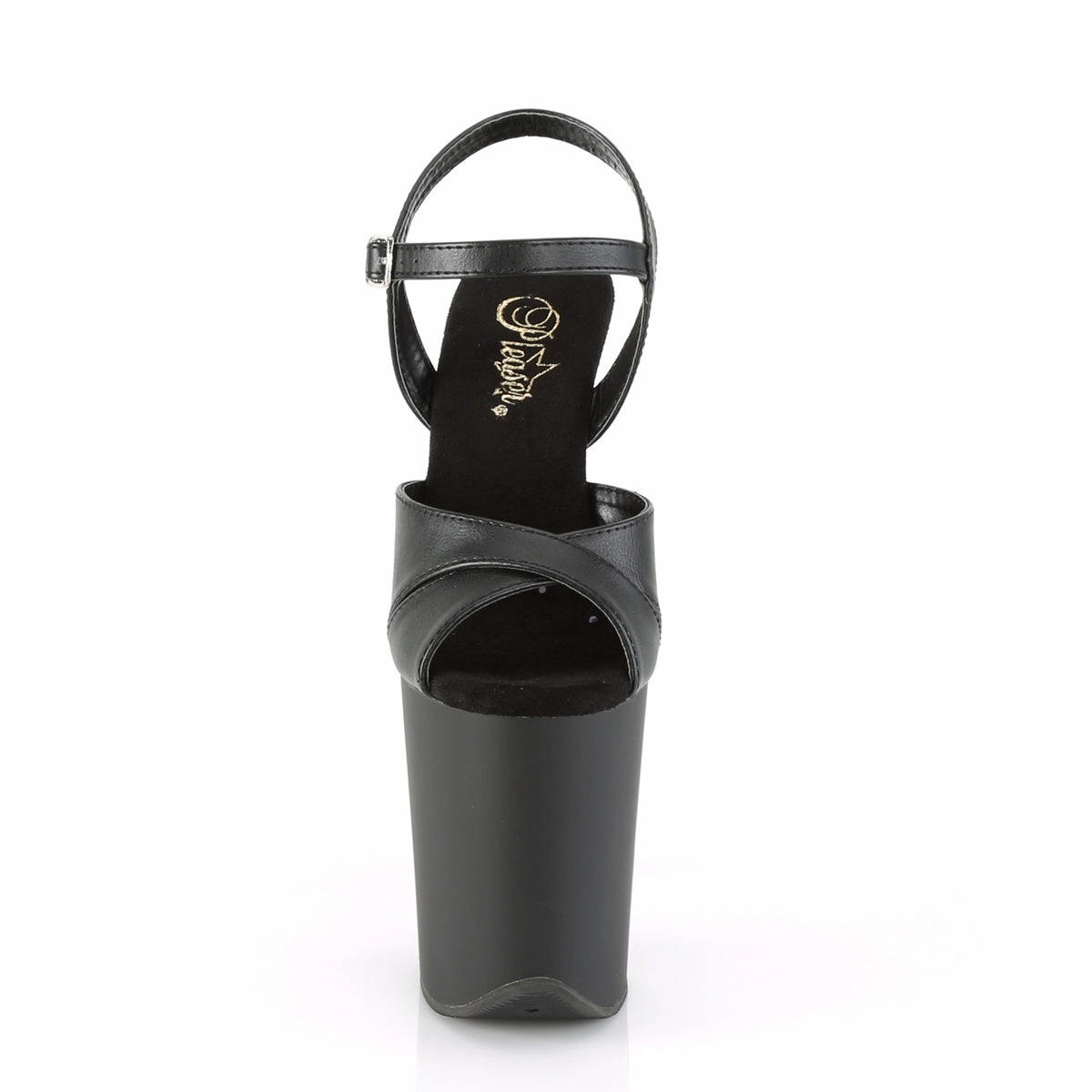 FLAMINGO-816  Black Faux Leather/Black Matte