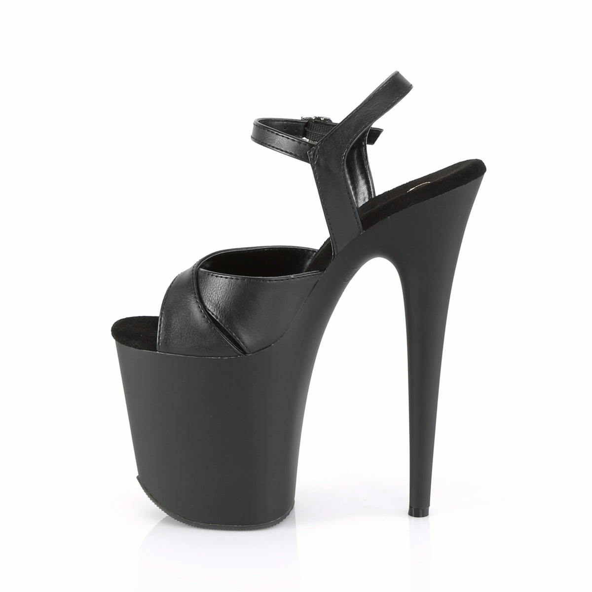 FLAMINGO-816  Black Faux Leather/Black Matte