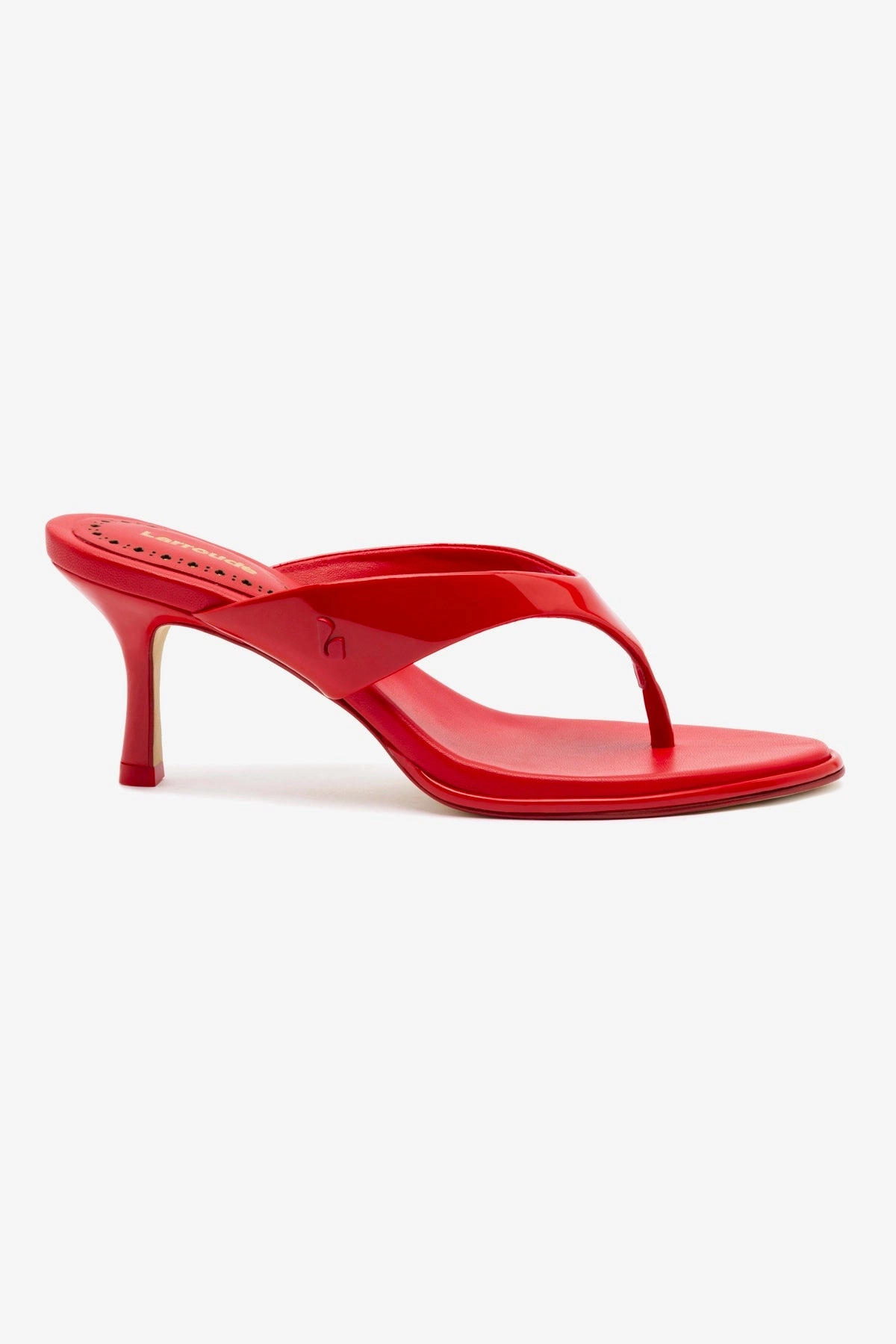 Gaia Sandal In Scarlet Leather