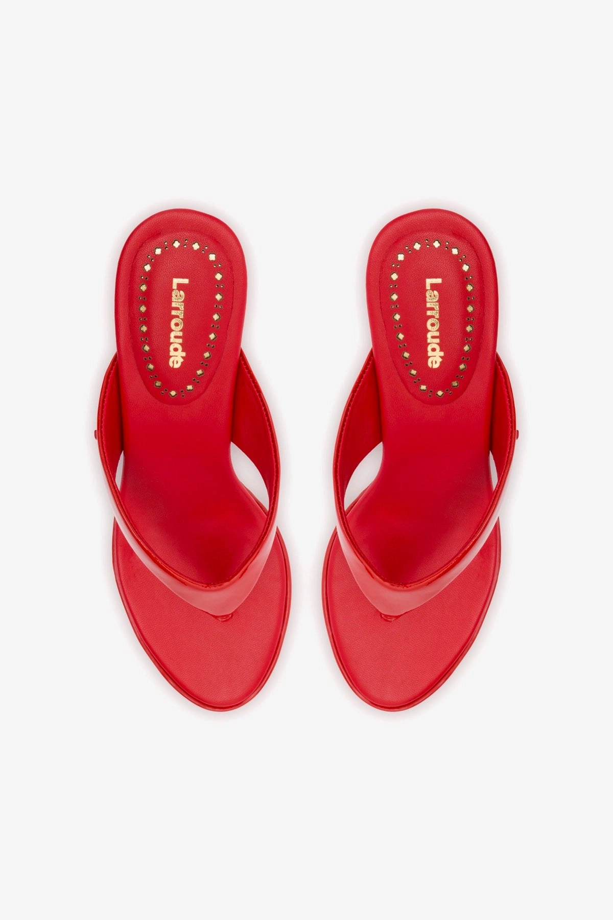 Gaia Sandal In Scarlet Leather