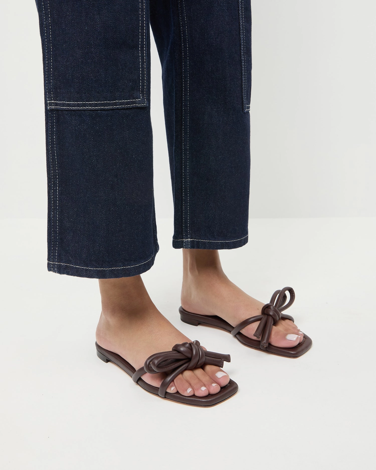 Hadley Chocolate Bow Sandal