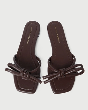 Hadley Chocolate Bow Sandal