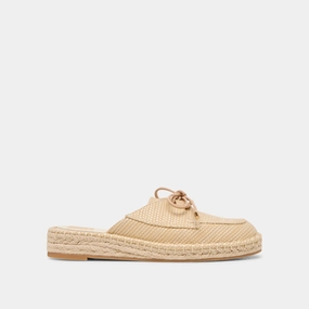 HATIE FLATS NATURAL RAFFIA