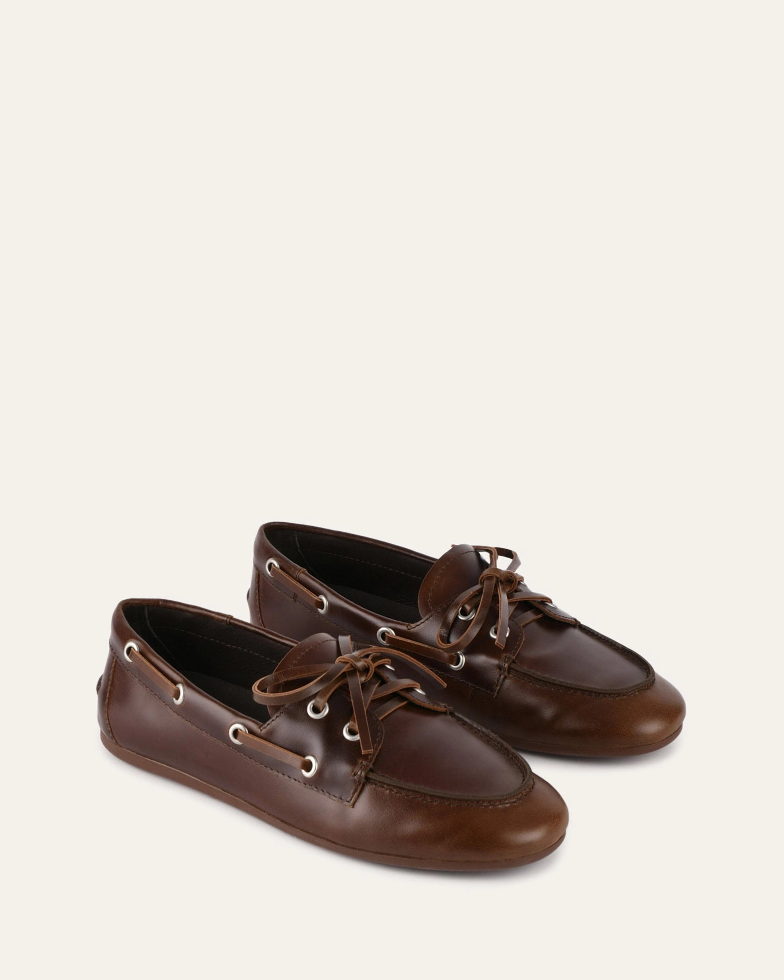 HELM LOAFERS PECAN WAXED LEATHER