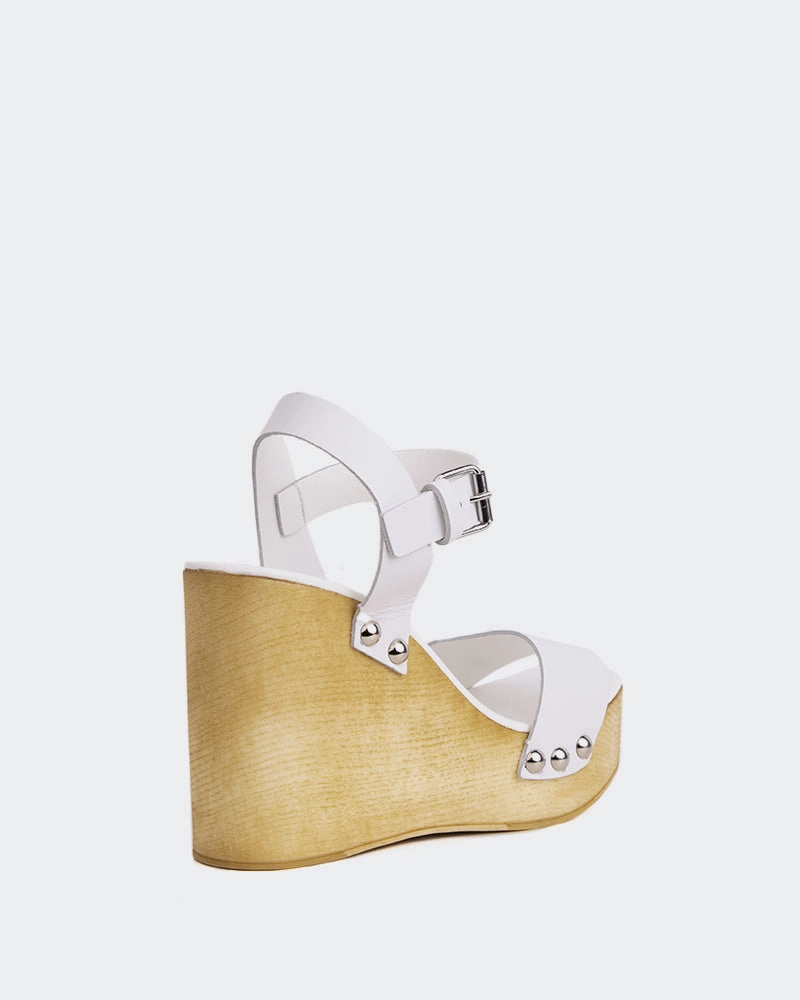 Heloise White Leather