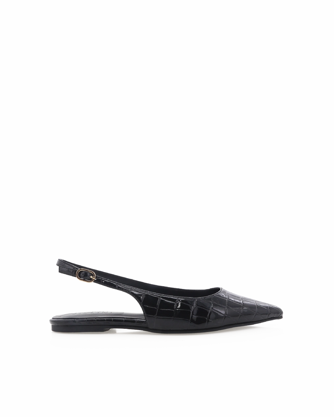 HENNA - BLACK PATENT CROC
