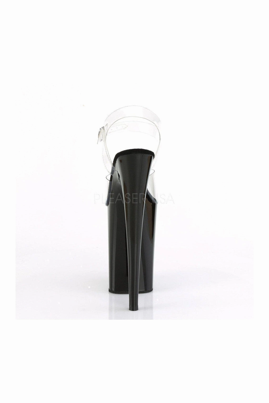 INFINITY-908 Platform Sandal | Clear Vinyl