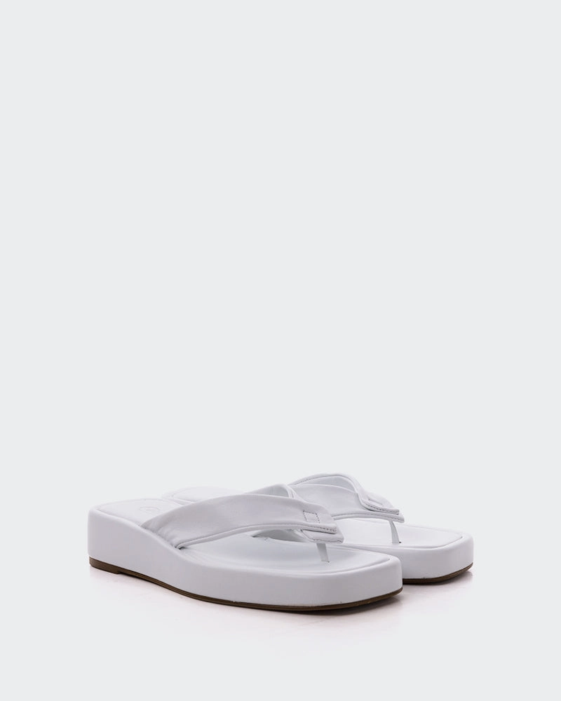 Ismene White Leather