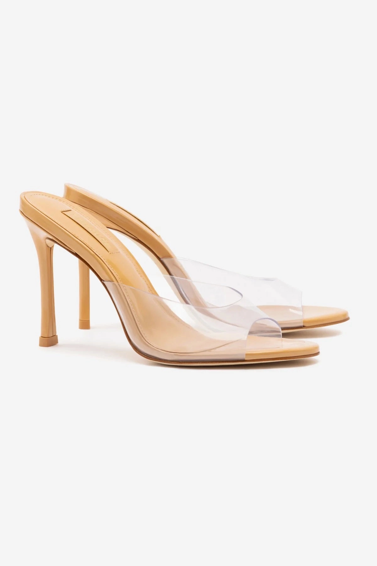 Jasmine Hi Mule In Tan Leather and Vinyl