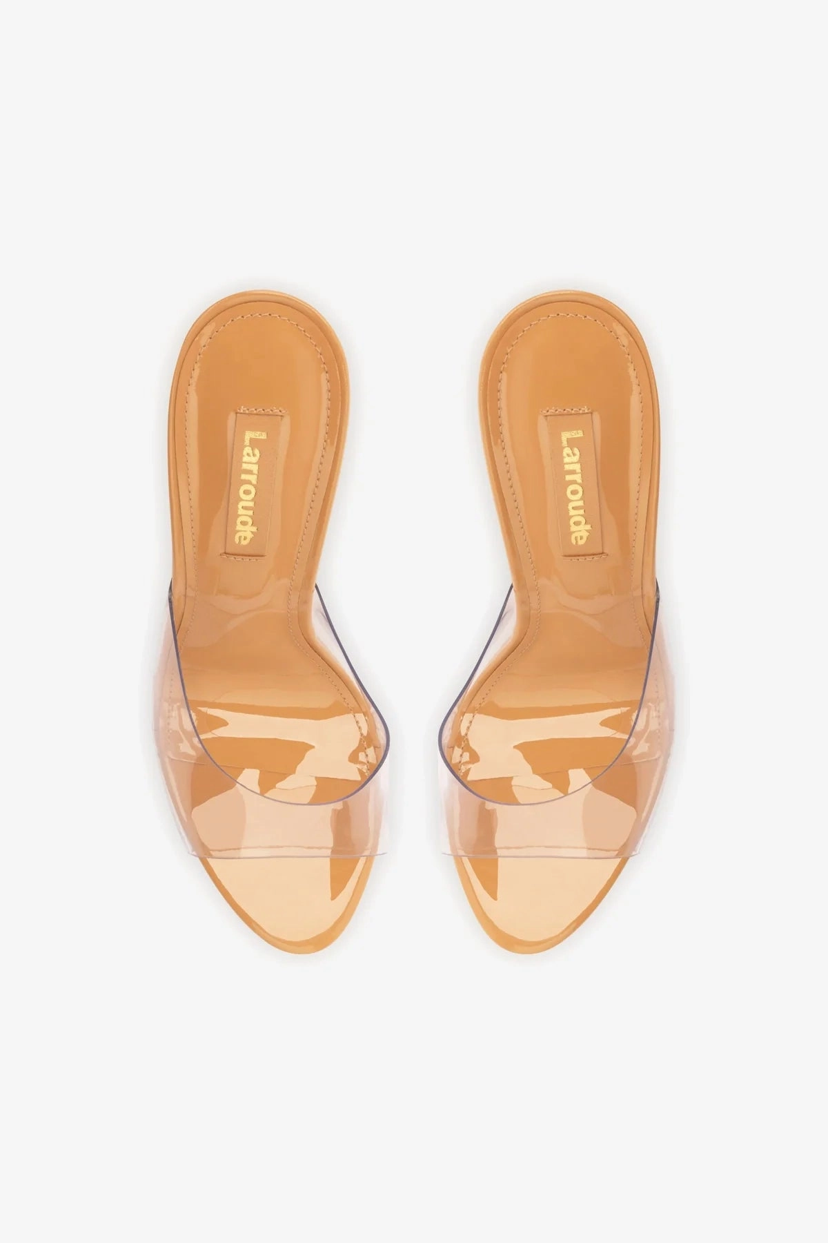Jasmine Hi Mule In Tan Leather and Vinyl
