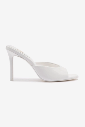 Jasmine Hi Mule In White Leather