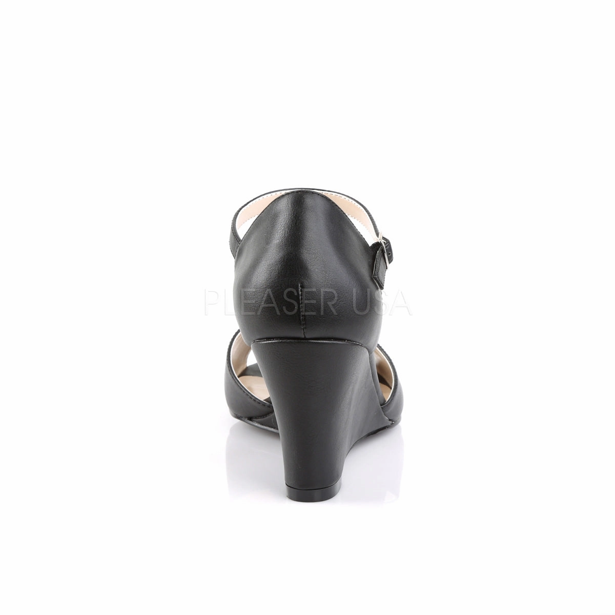 KIMBERLY-05  Black Faux Leather