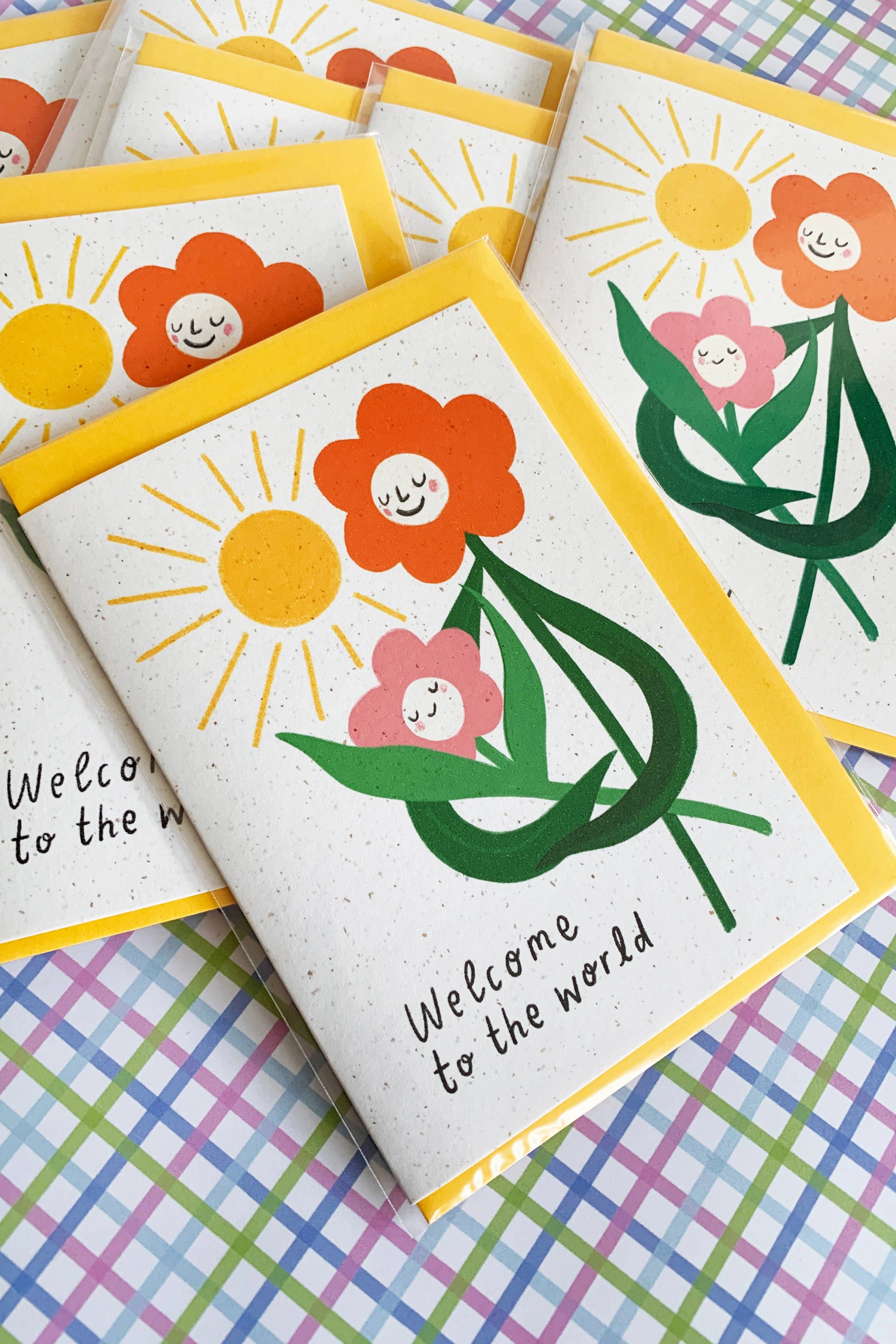 Kitty Kenda Baby Flower Face Card