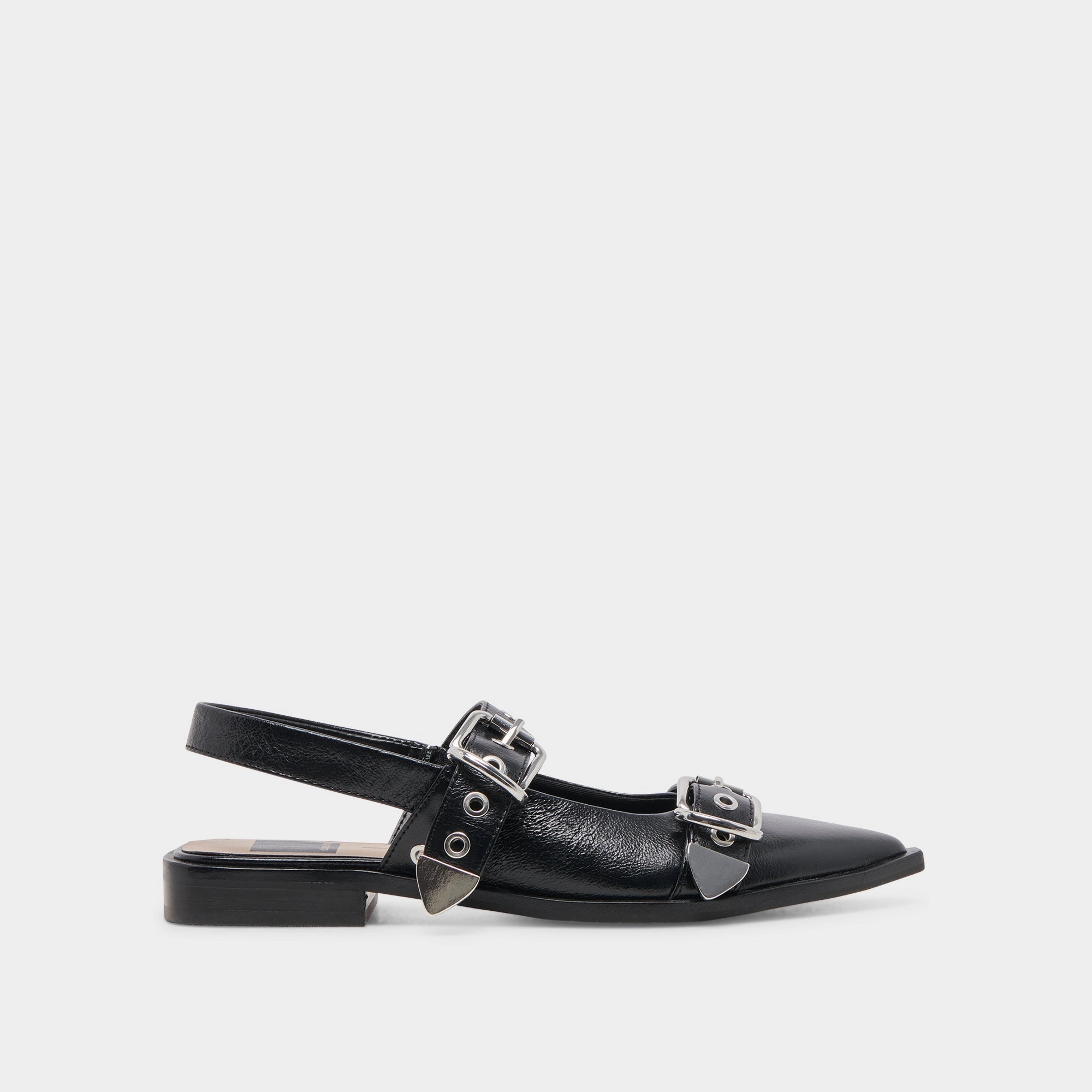 LABELL FLATS MIDNIGHT CRINKLE PATENT - re:vita