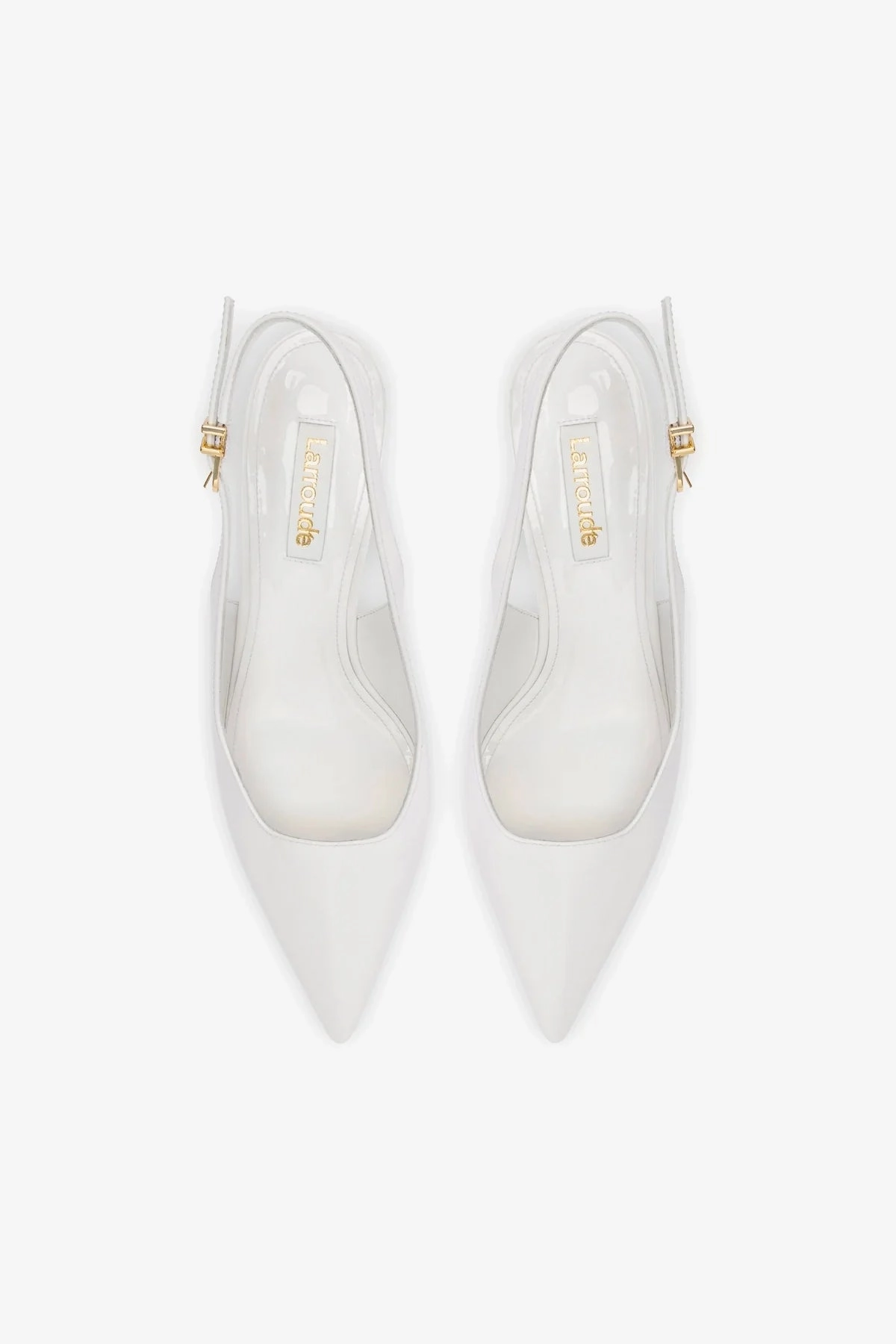 Loulou Pump In White Patent Leather