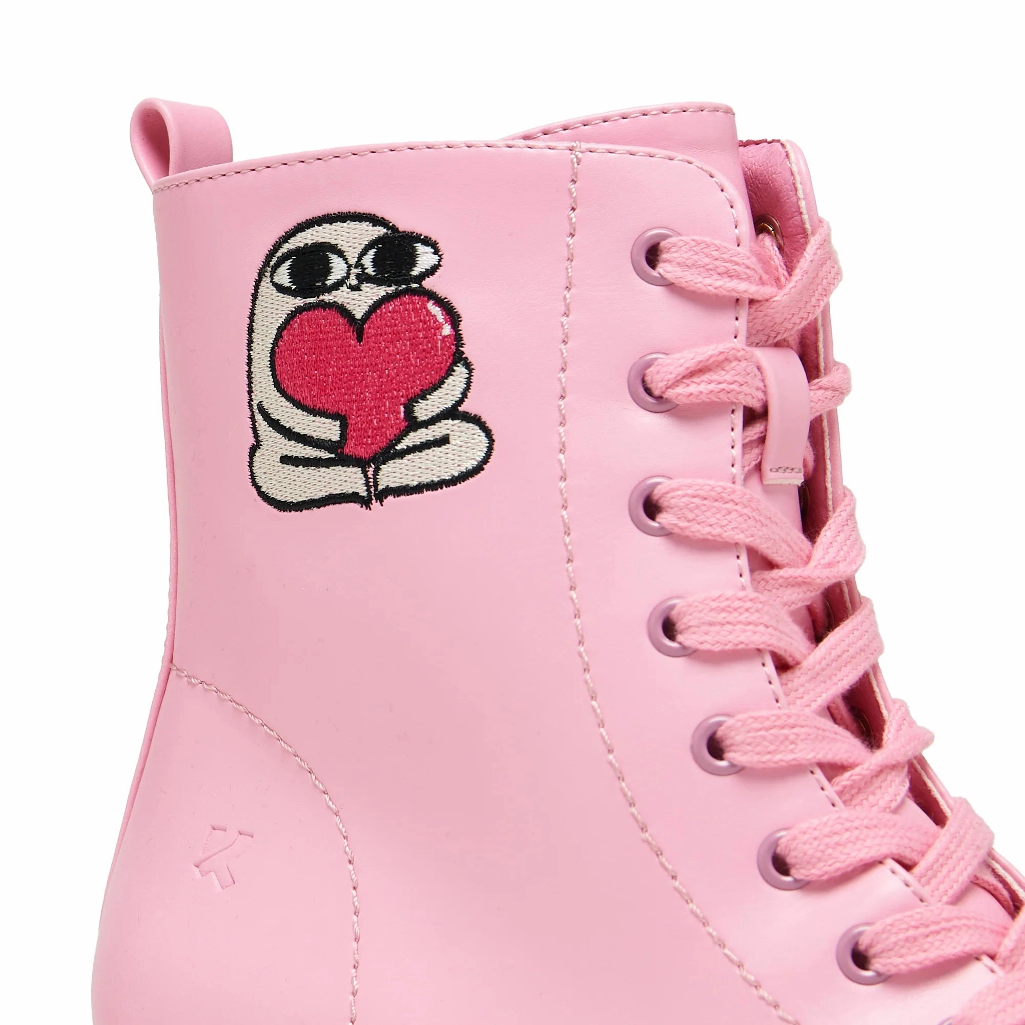 Love Urself Ketnipz Lace Up Boots - Pink