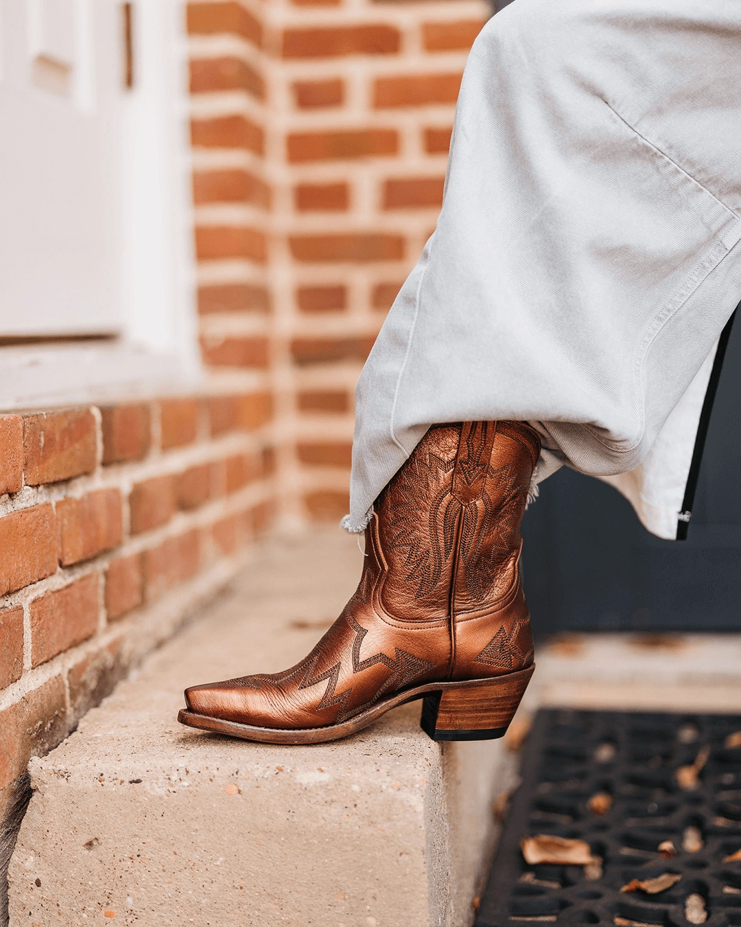Maggie Metallic Burnt Orange