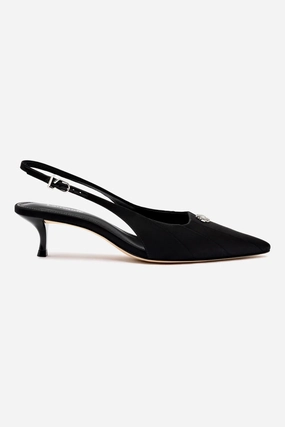 Maxine Pump In Black Fabric