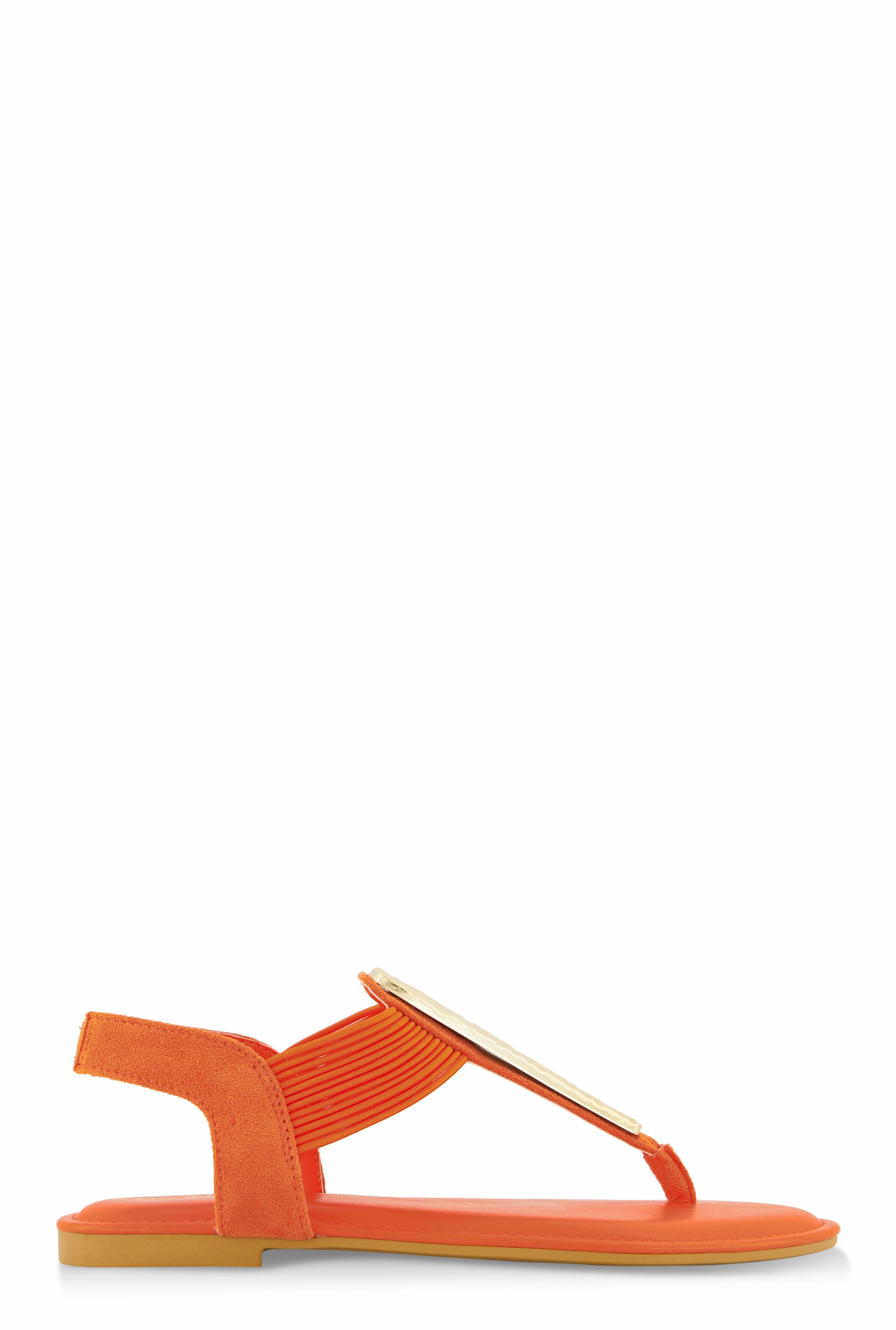 Metallic Pendant Corded Thong Sandals