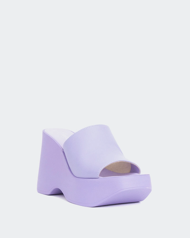 Moss Lilac Leather