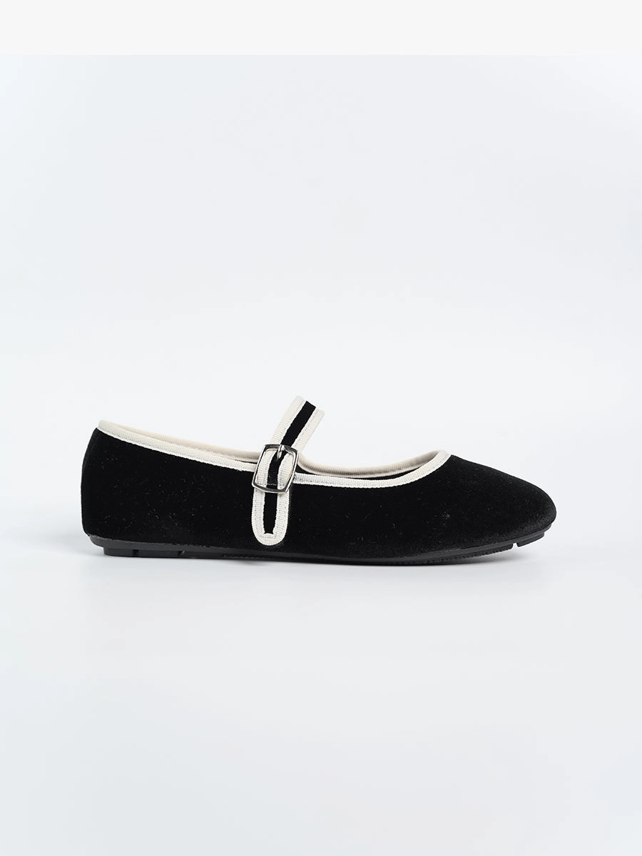 Nikki Ballerina Suede Flats