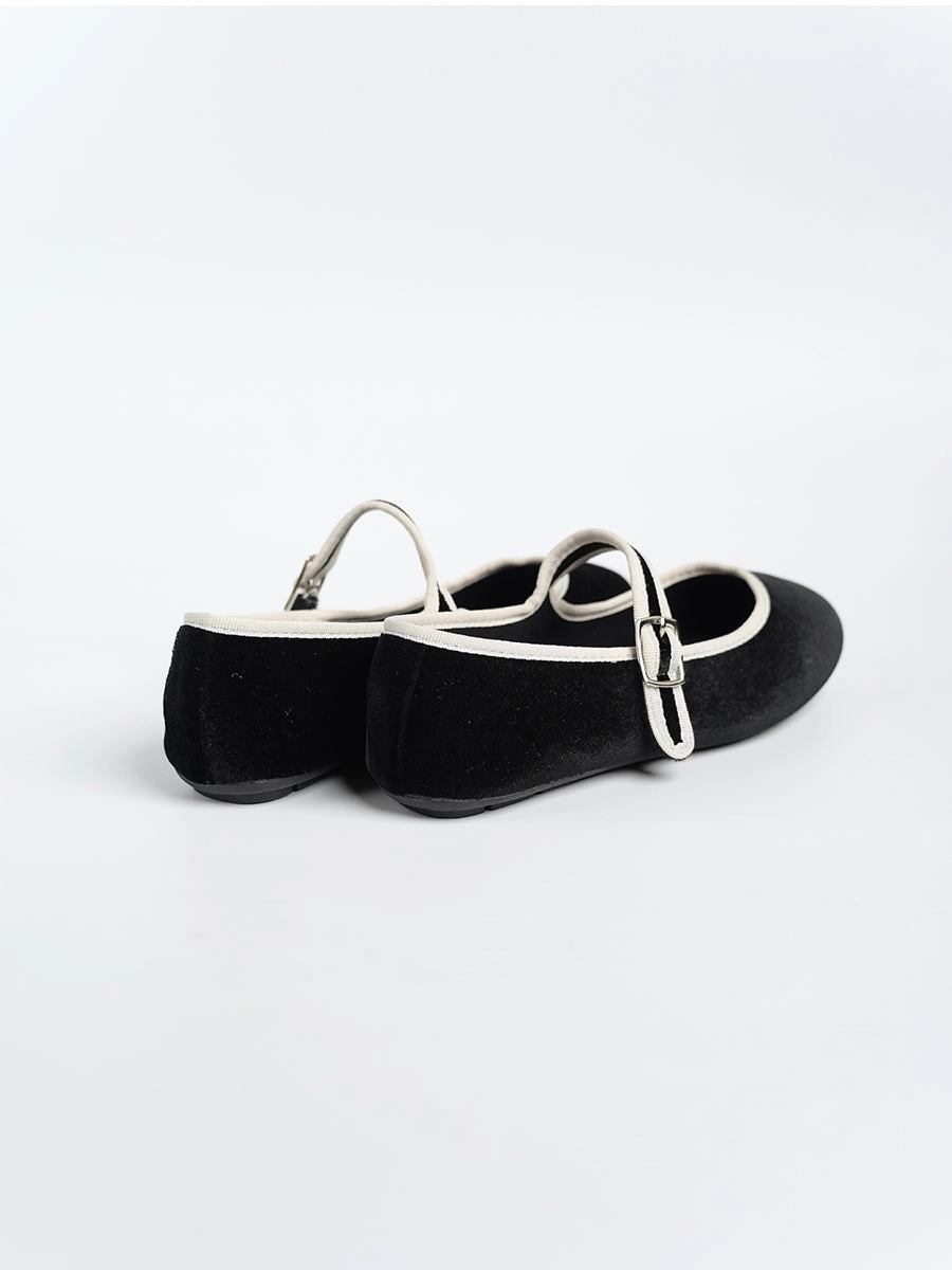 Nikki Ballerina Suede Flats