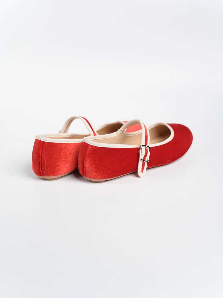 Nikki Ballerina Suede Flats
