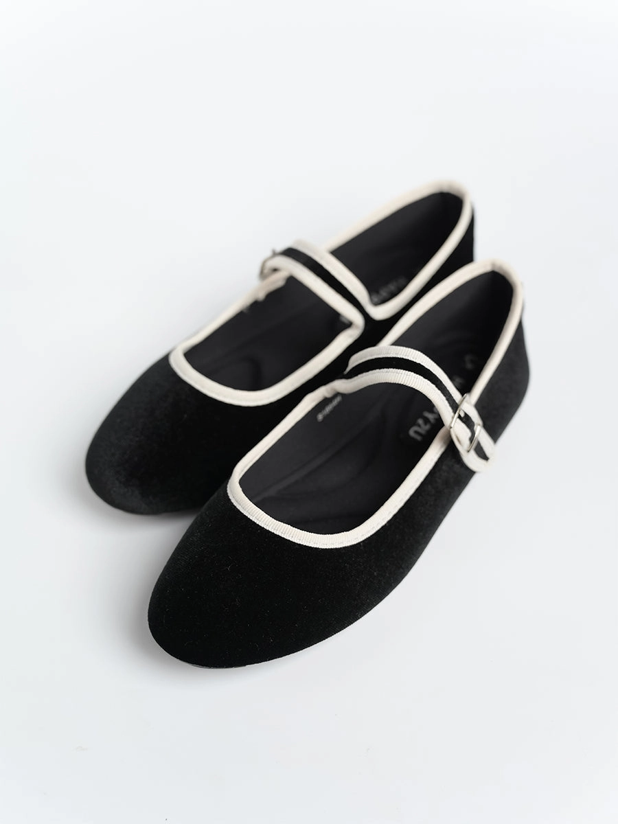 Nikki Ballerina Suede Flats